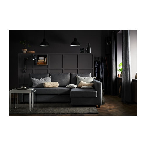 宜家friheten 弗瑞顿 三人沙发床 惠丽尔 深灰色 604.320.82 - ikea