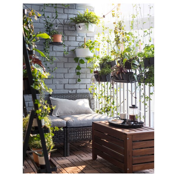 Applaro Storage Bench Outdoor Brown Stained Ikea