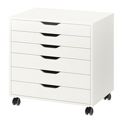 Alex Drawer Unit On Castors White Ikea