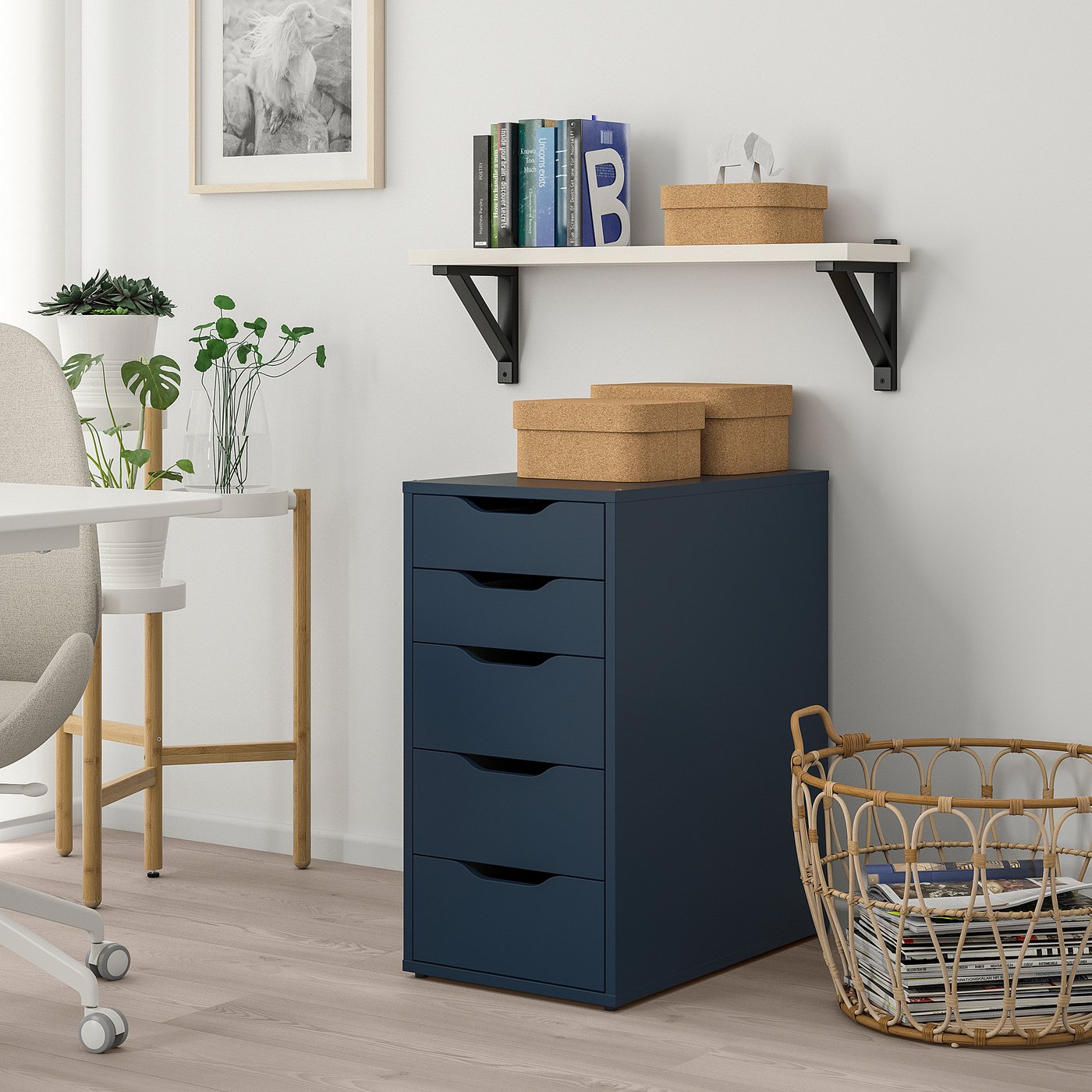 Alex Drawer Unit Blue Ikea