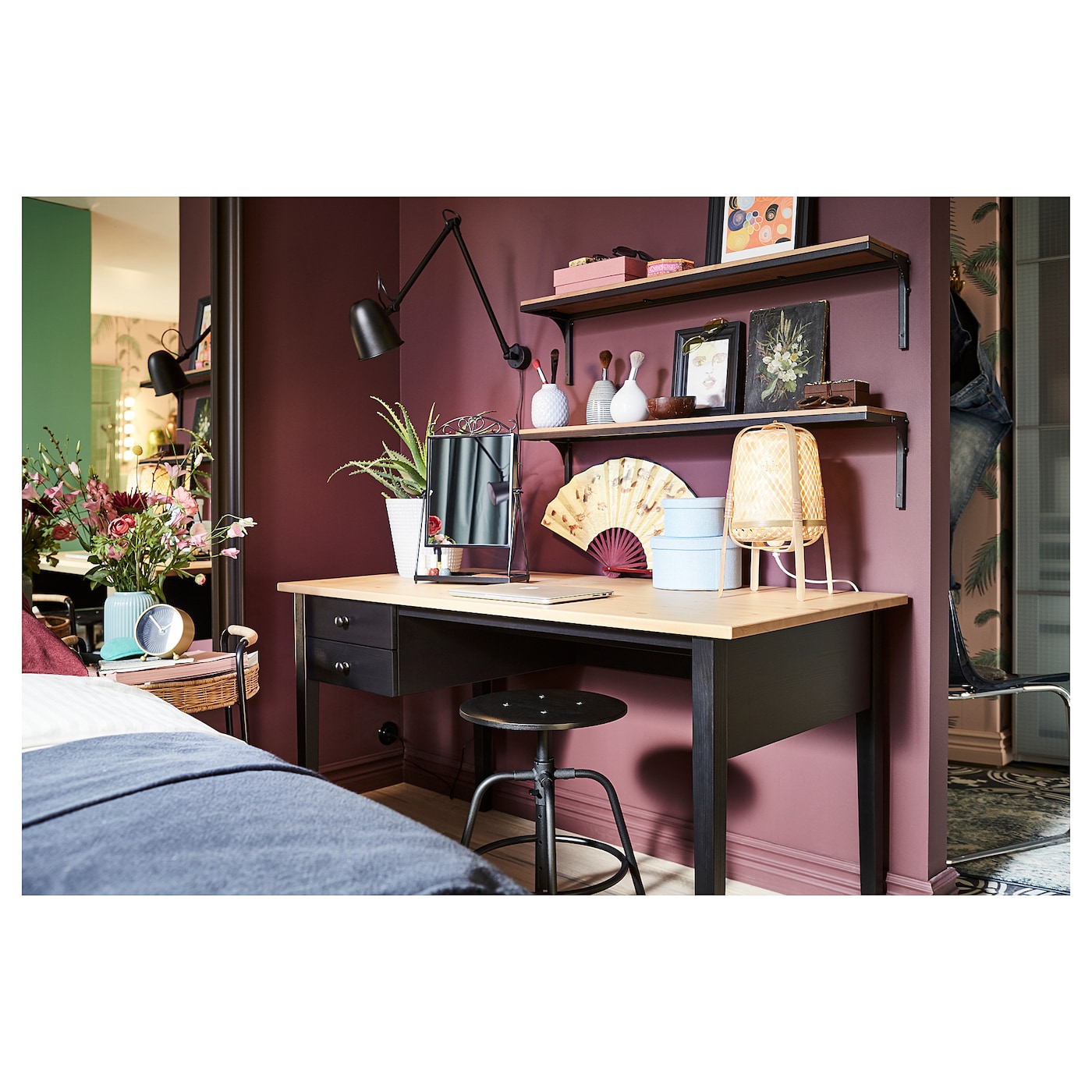 Arkelstorp Desk Black Ikea