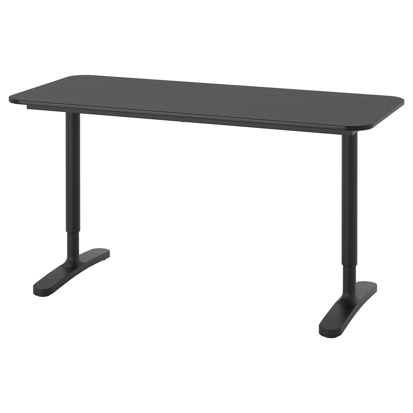 Bekant Desk Black Stained Ash Veneer Black Ikea