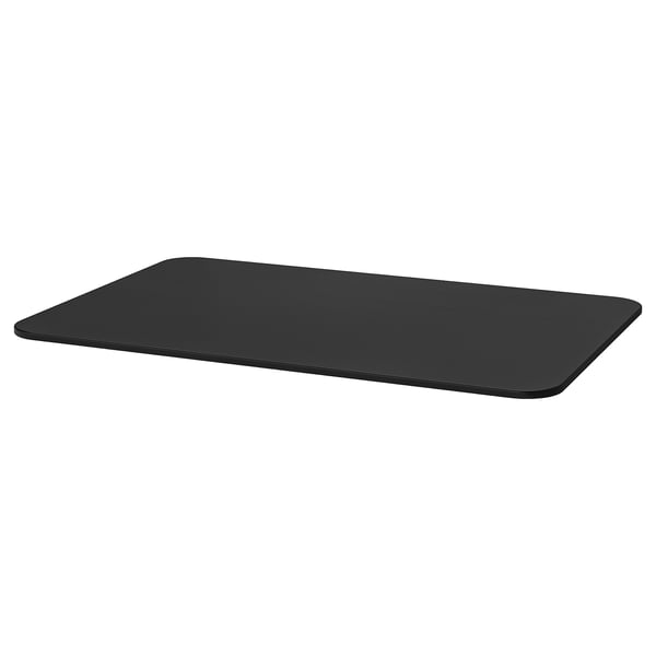 BEKANT Table top, black stained ash veneer, 120x80 cm