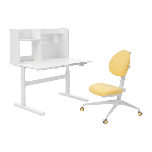 BERGLÄRKA / GUNRIK children's desk+chair w armrests 794.889.36 IKEA