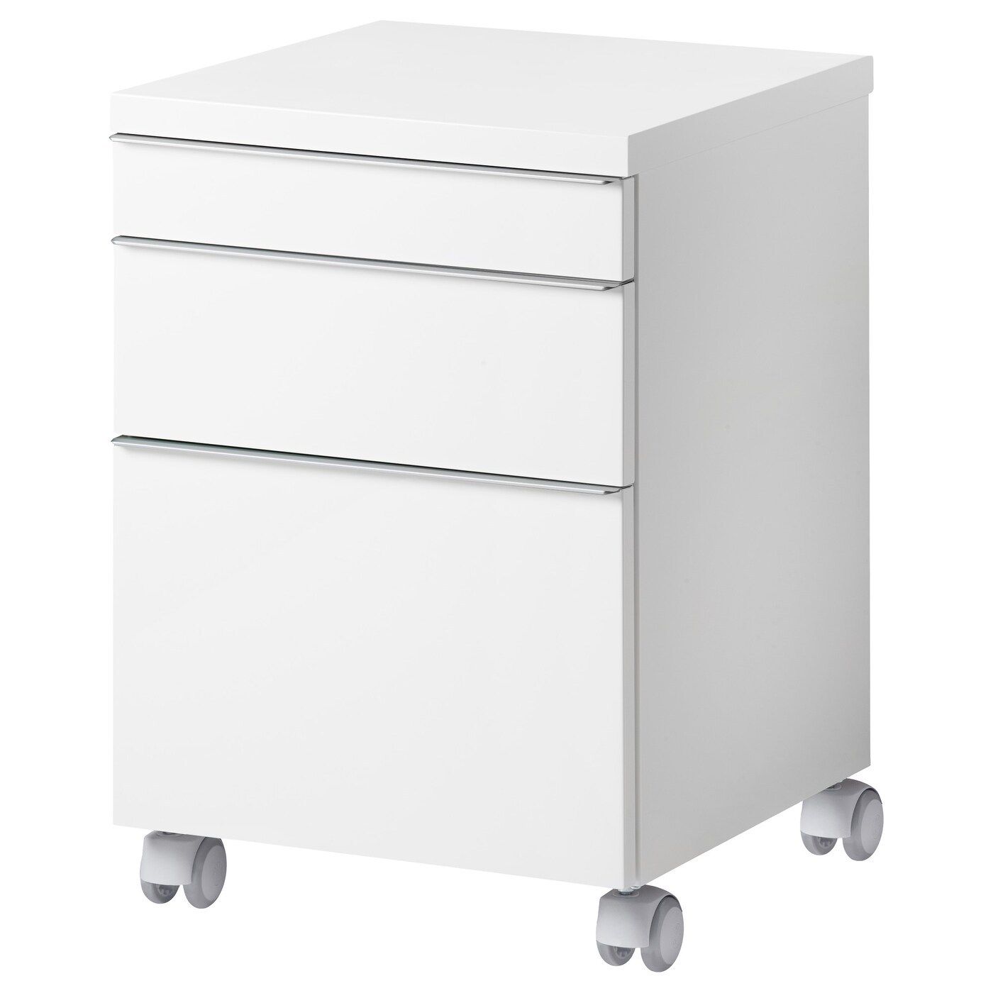 Besta Burs Drawer Unit On Castors High Gloss White Ikea