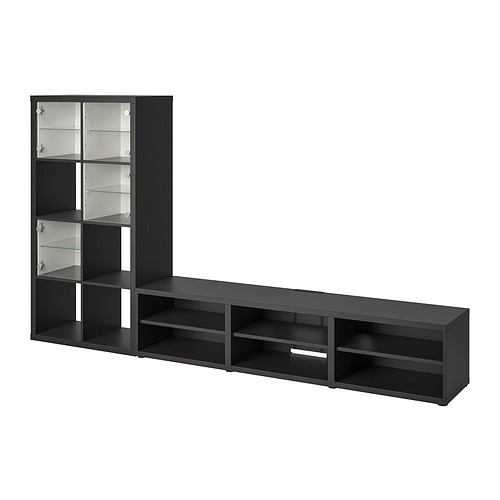 KALLAX TV/storage combination blackbrown IKEA