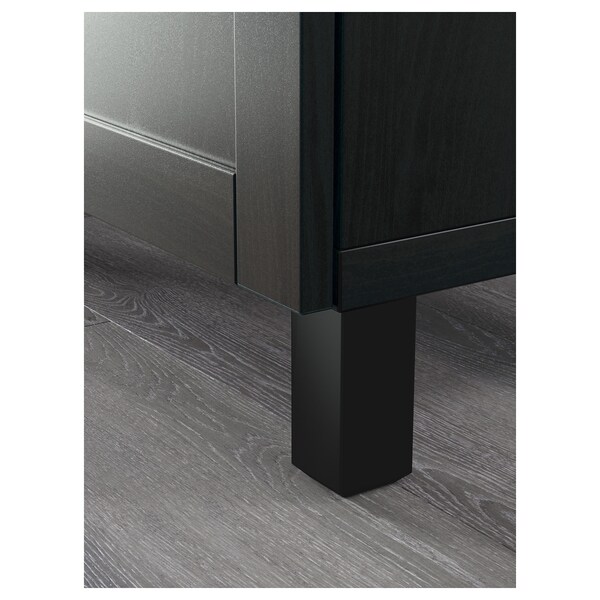 Besta Tv Bench With Doors And Drawers Black Brown Hanviken