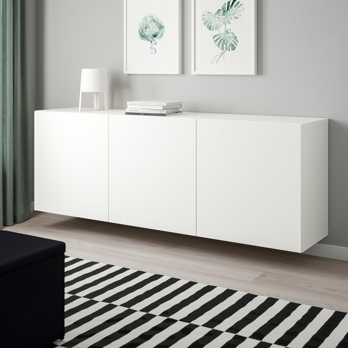 Besta Wall Mounted Cabinet Combination White Lappviken White Ikea