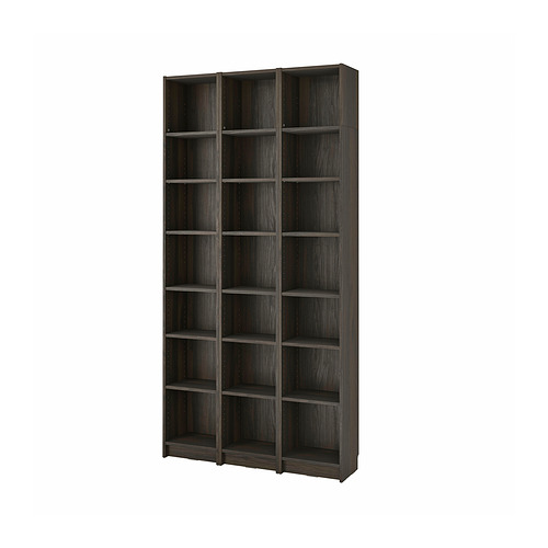 BILLY bookcase with glassdoors grey/metallic effect IKEA