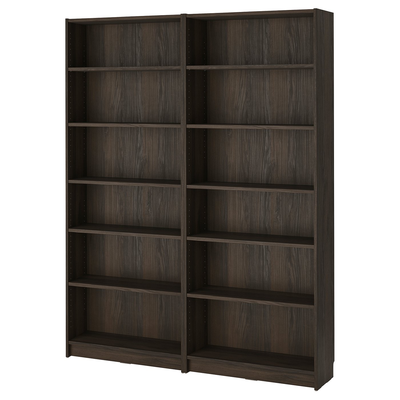 BILLY bookcase combination dark brown oak effect IKEA