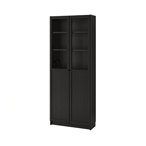 BILLY / OXBERG bookcase with glass doors 194.836.30 IKEA