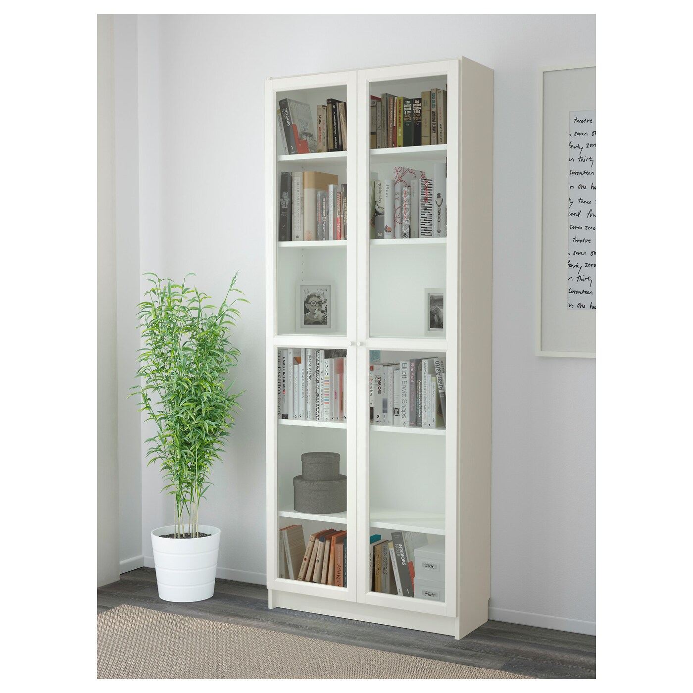 Billy Oxberg Bookcase White Ikea