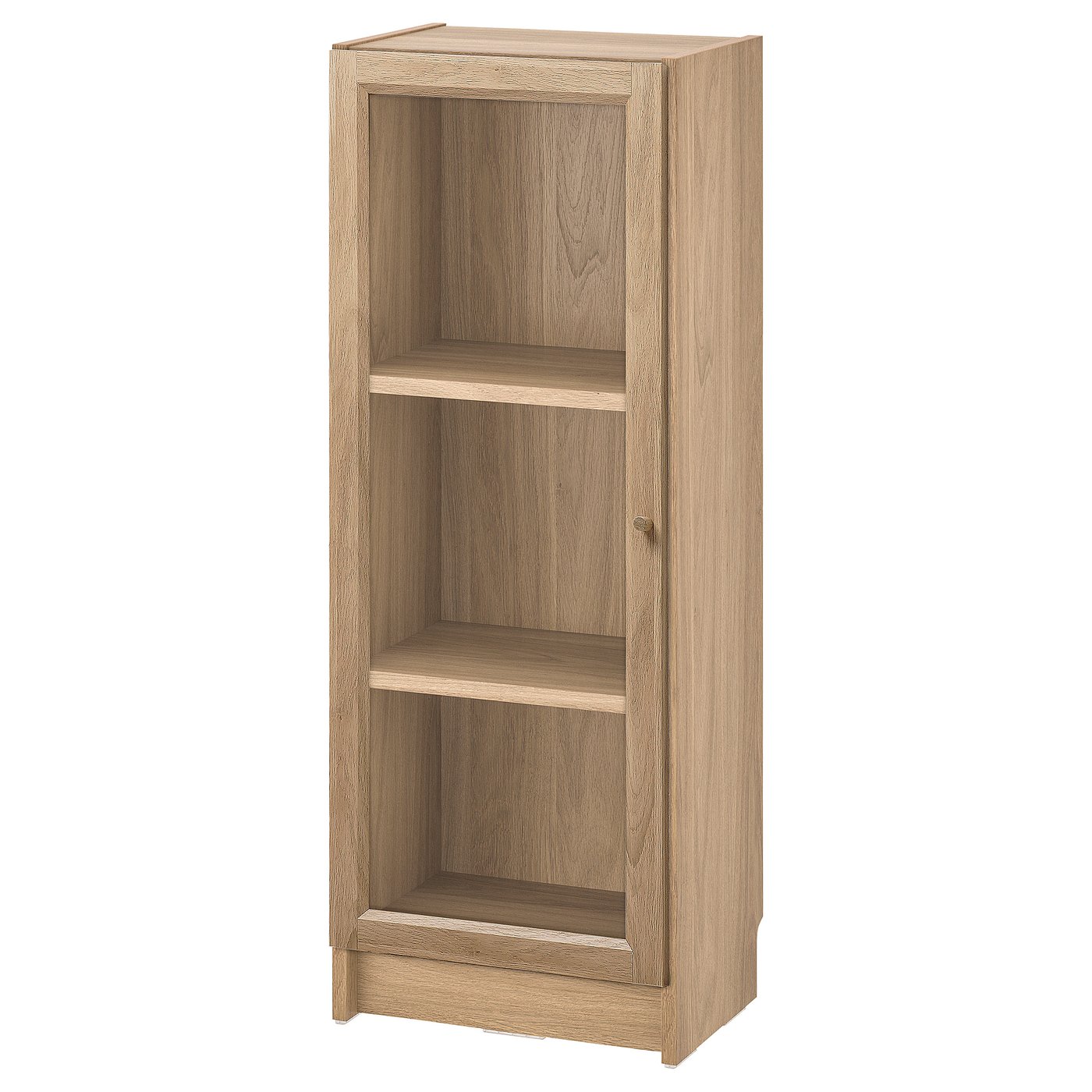 BILLY / OXBERG bookcase with glass door oak effect 995.033.37 IKEA