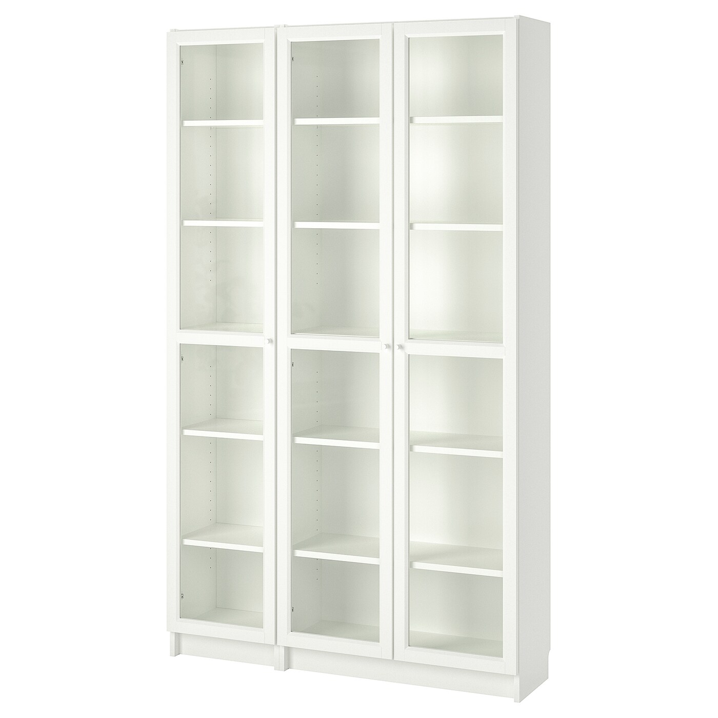 Billy Oxberg Bookcase With Glass Doors White Ikea