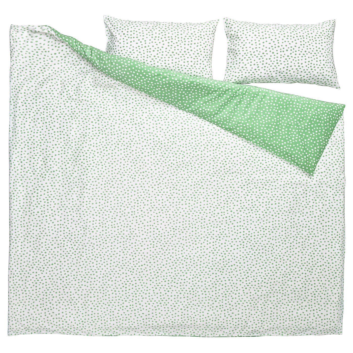 BJÖRKGRÅMAL ногоон цагаан/цэгтэй