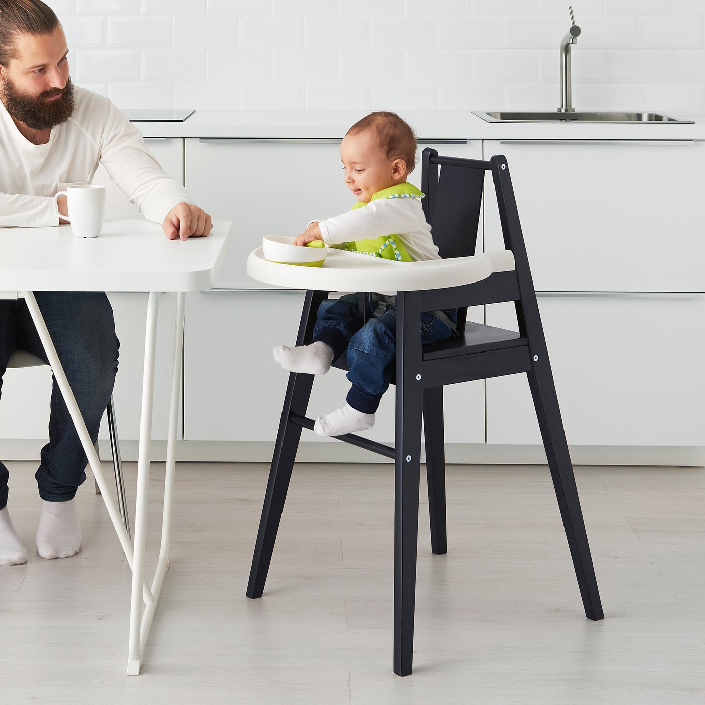 black highchair