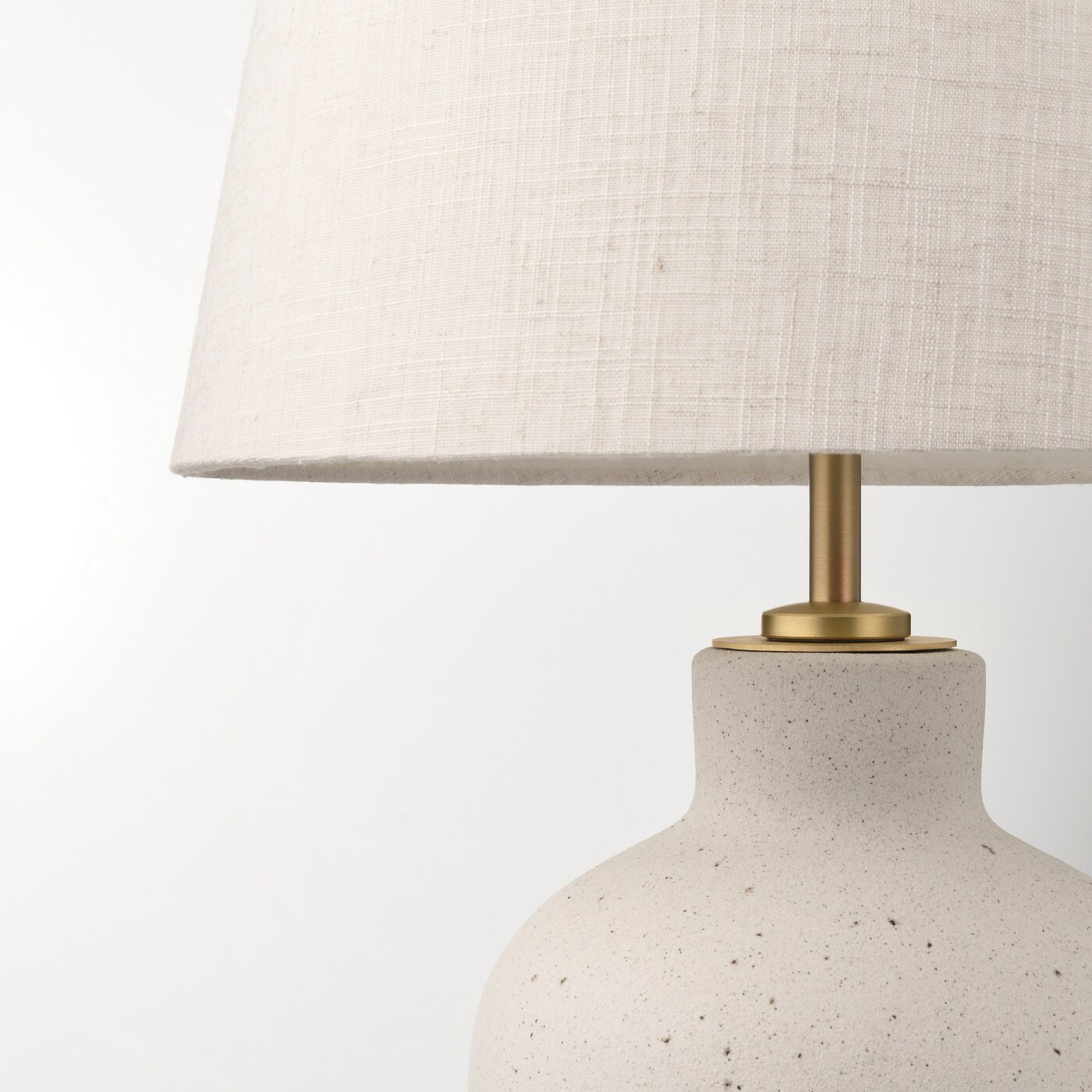 BLIDV DER table lamp off white ceramic beige IKEA