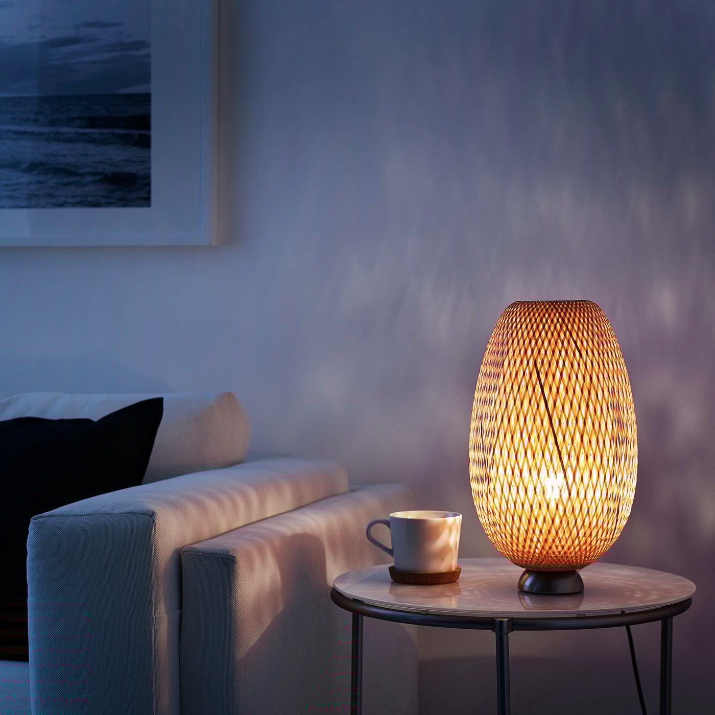ikea wicker table lamp