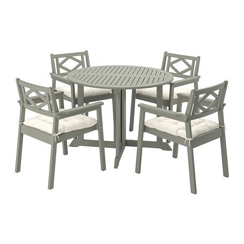 Bondholmen Table 4 Chairs W Armrests Outdoor Ikea