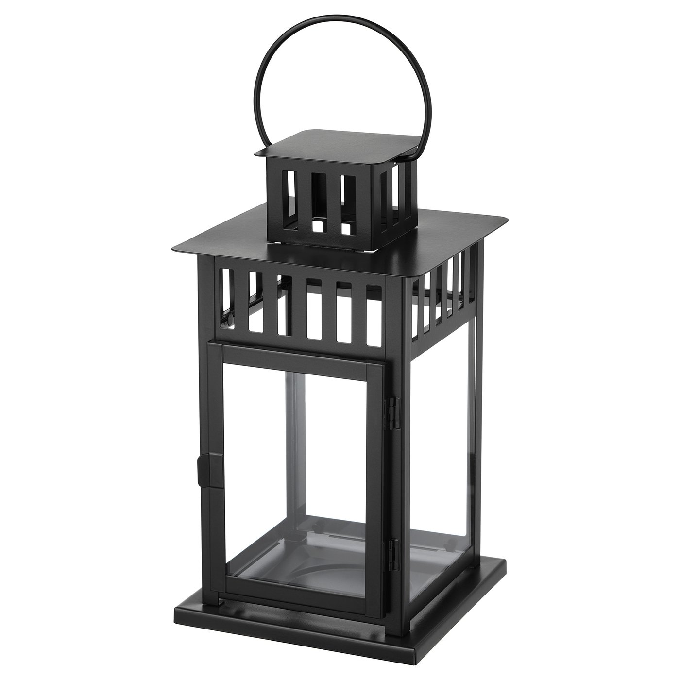 BORRBY lantern for block candle in/outdoor black IKEA