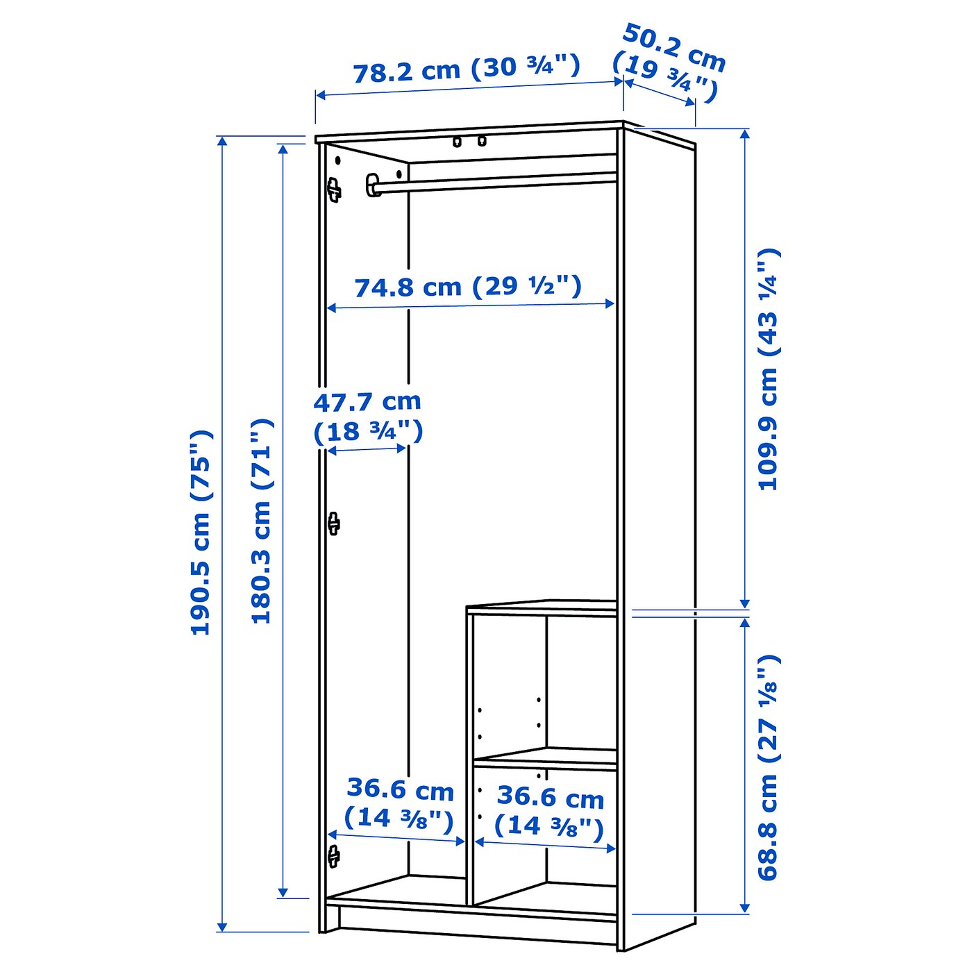 Brimnes wardrobe with 3 doors assembly deals