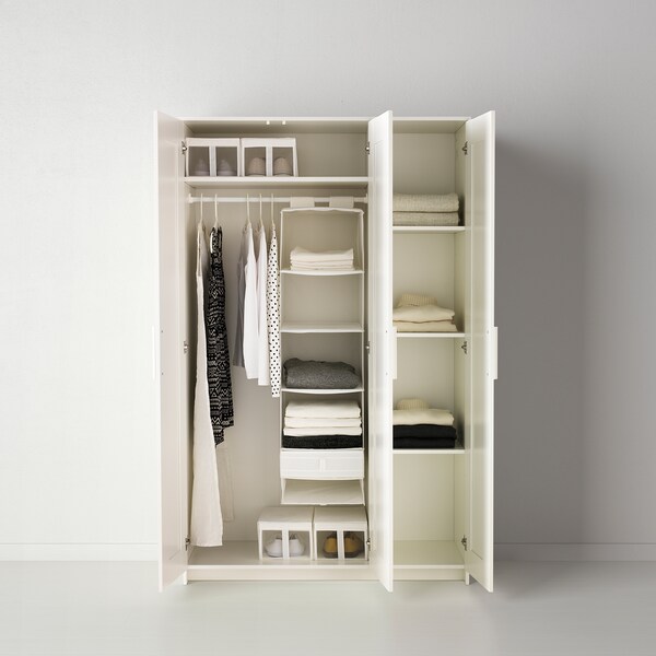 Brimnes Wardrobe With 3 Doors White Ikea