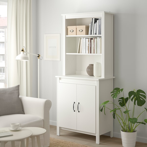 Brusali High Cabinet With Door White Ikea