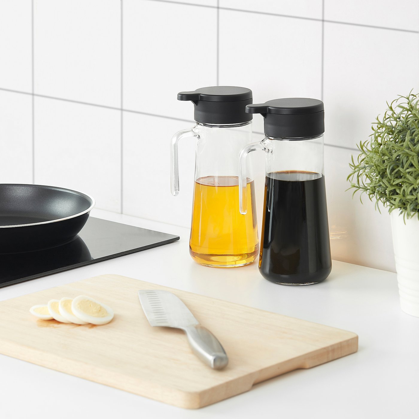 CELEBRERA oil/vinegar bottle glass IKEA