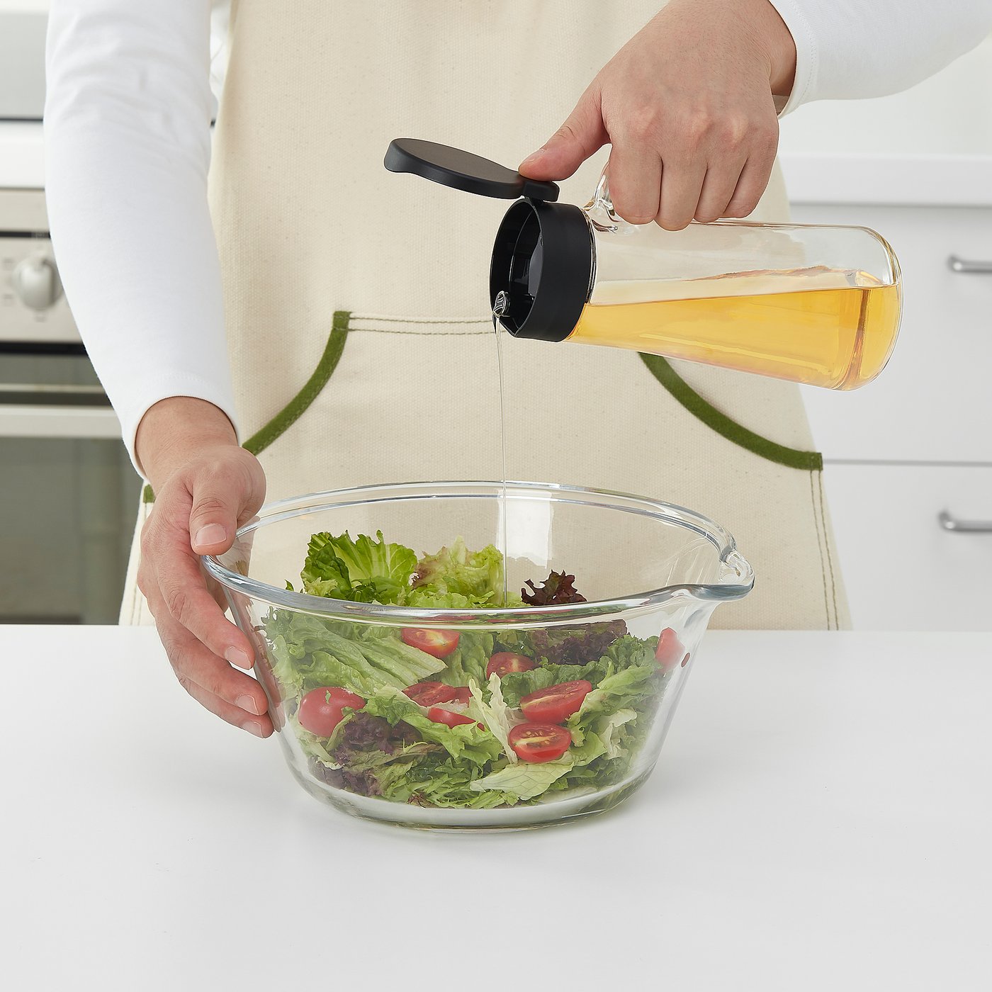 CELEBRERA Oil/vinegar bottle, glass IKEA