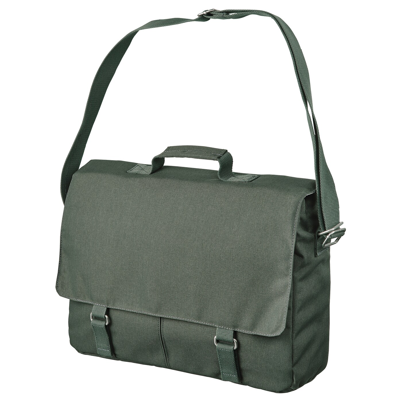 green messenger bag