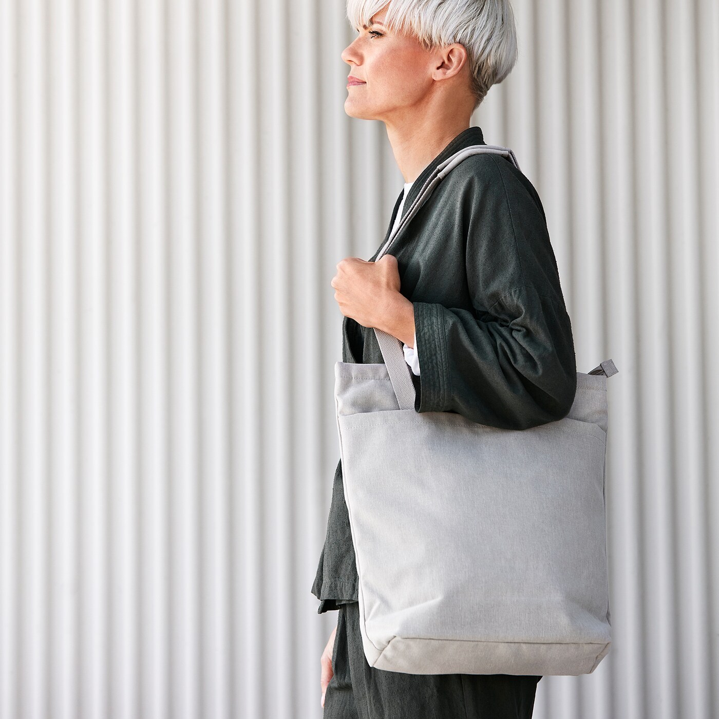 beige tote