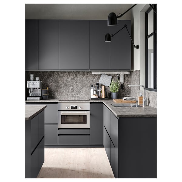 Ekbacken Worktop Dark Grey Marble Effect Laminate Ikea