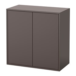Eket Cabinet W 2 Doors And 1 Shelf Dark Grey Ikea