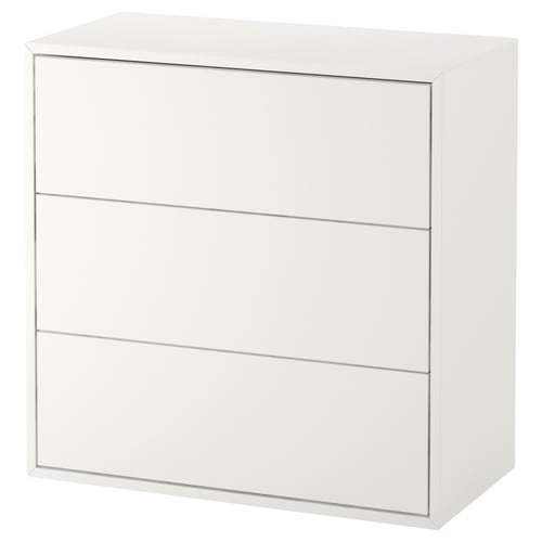 EKET cabinet with 3 drawers white 70 cm 35 cm 70 cm 63 cm 28 cm 3 kg