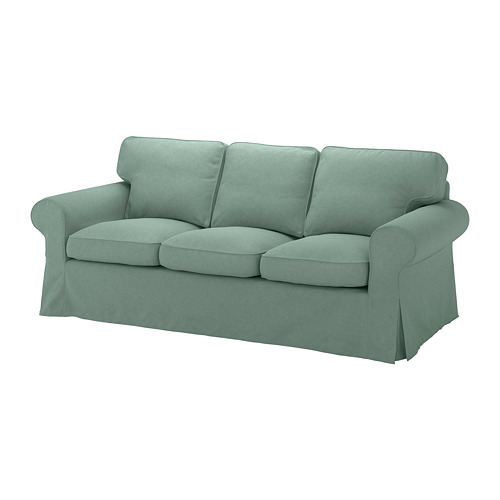 EKTORP 3seat sofa with chaise longue/Tallmyra light green 893.182.03