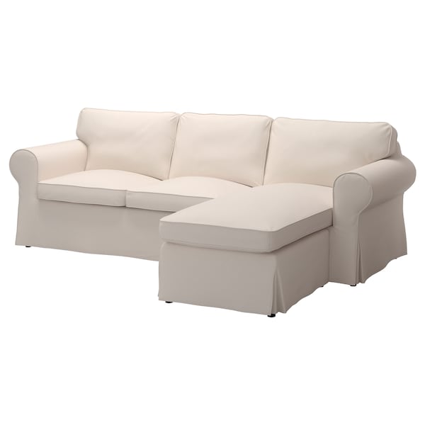 Ektorp 3 Seat Sofa Lofallet With Chaise Longue Lofallet Beige