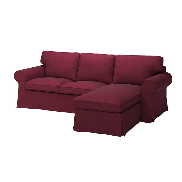 Ektorp Cover For 3 Seat Sofa With Chaise Longue Tallmyra Dark Red Ikea It must revolutionize the rooms with the red that is par excellence the color of romance.