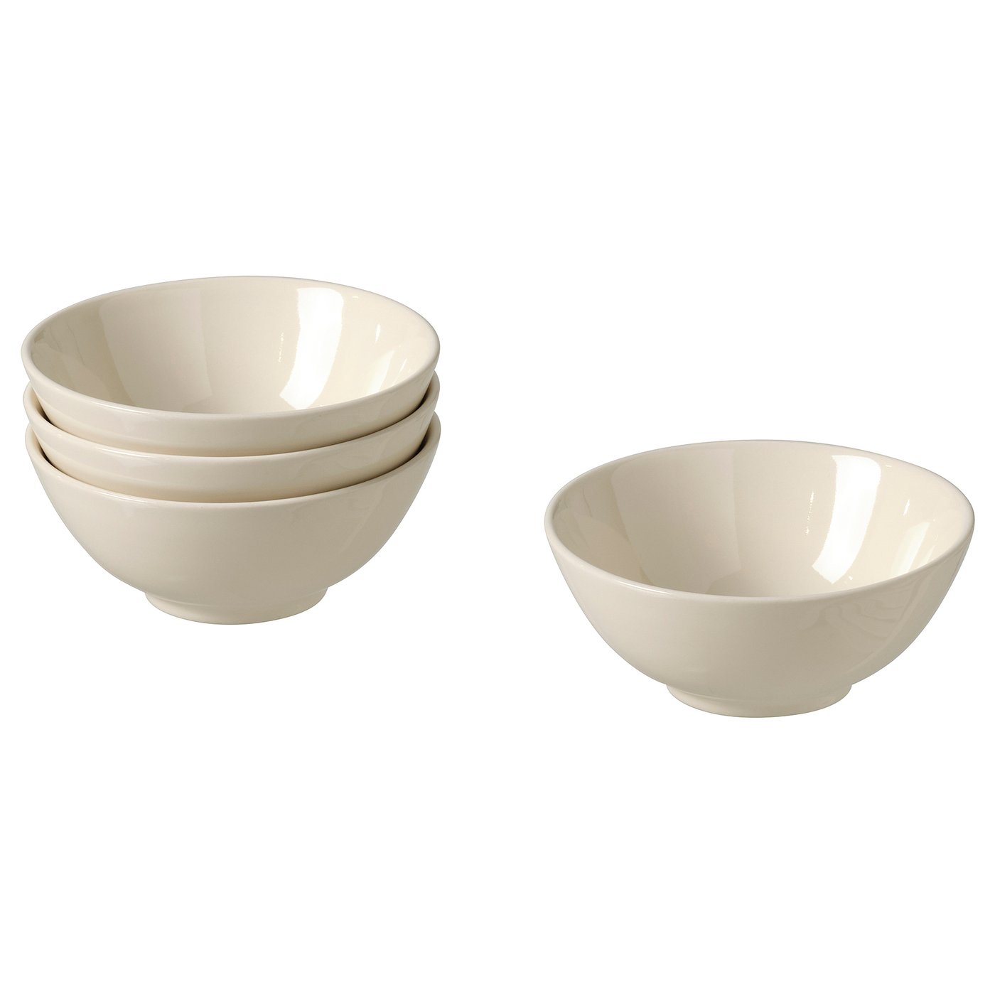 FÄRGKLAR bowl glossy beige 604.796.30 IKEA