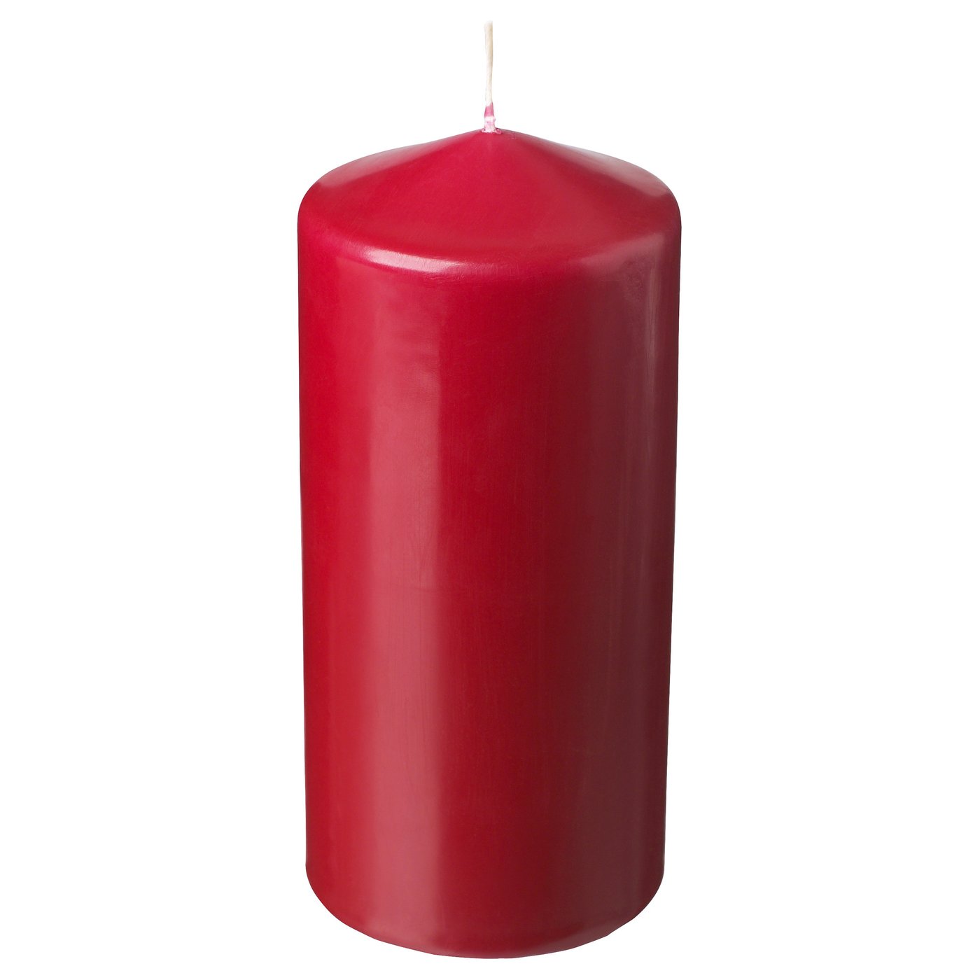 FENOMEN unscented pillar candle red IKEA