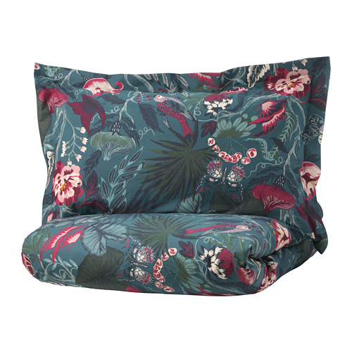 Filodendron Quilt Cover And 2 Pillowcases 200x230 50x80 Cm Ikea