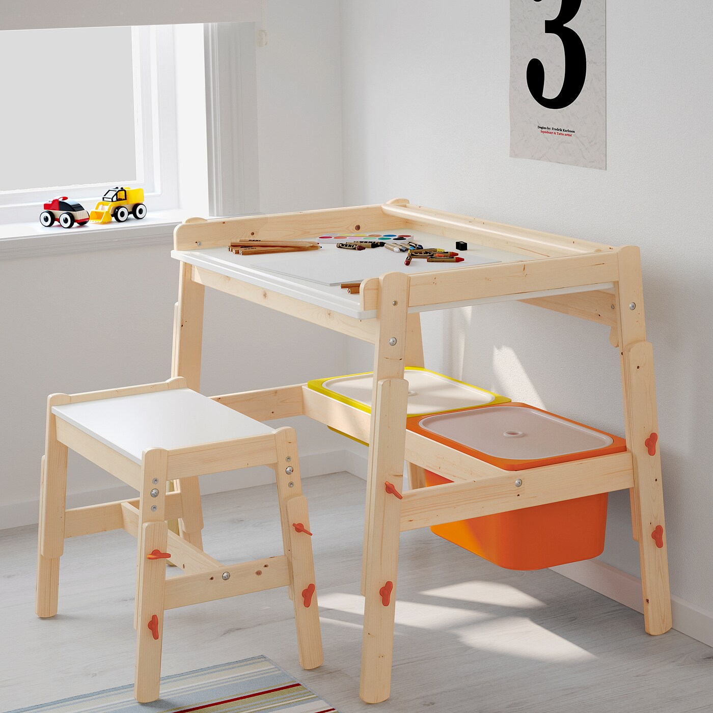 Flisat Children S Desk Adjustable Ikea