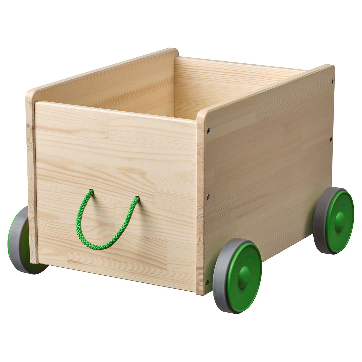 wooden toy box with wheels