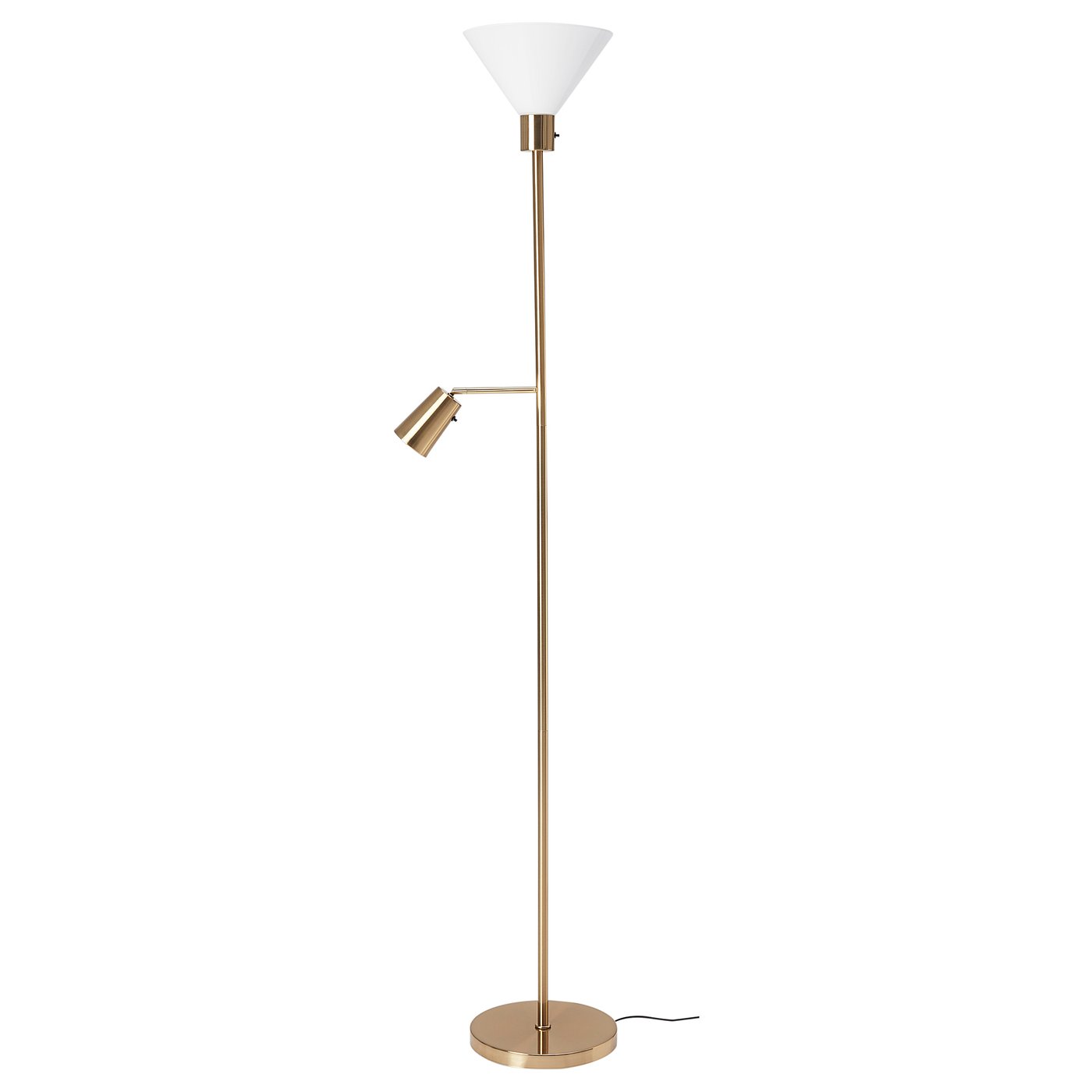 brass uplighter floor lamp