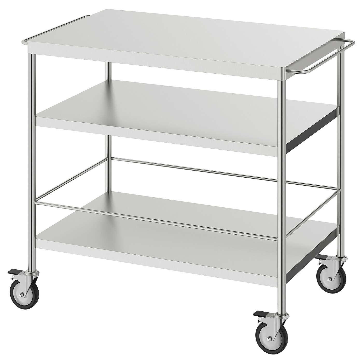 Flytta Kitchen Trolley Stainless Steel Ikea