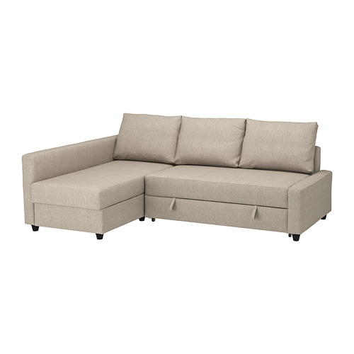 FRIHETEN corner sofabed with storage Skiftebo dark grey 092.167.55 IKEA