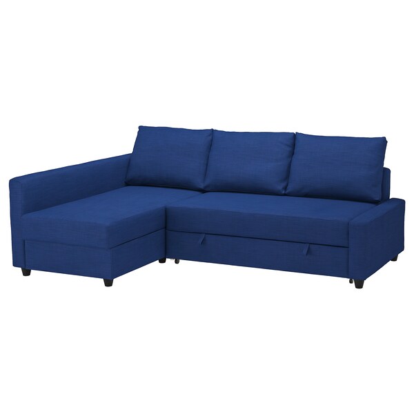 Friheten Corner Sofa Bed With Storage Skiftebo Blue Ikea