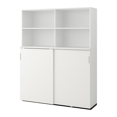 Galant Storage Combination W Sliding Doors White Ikea