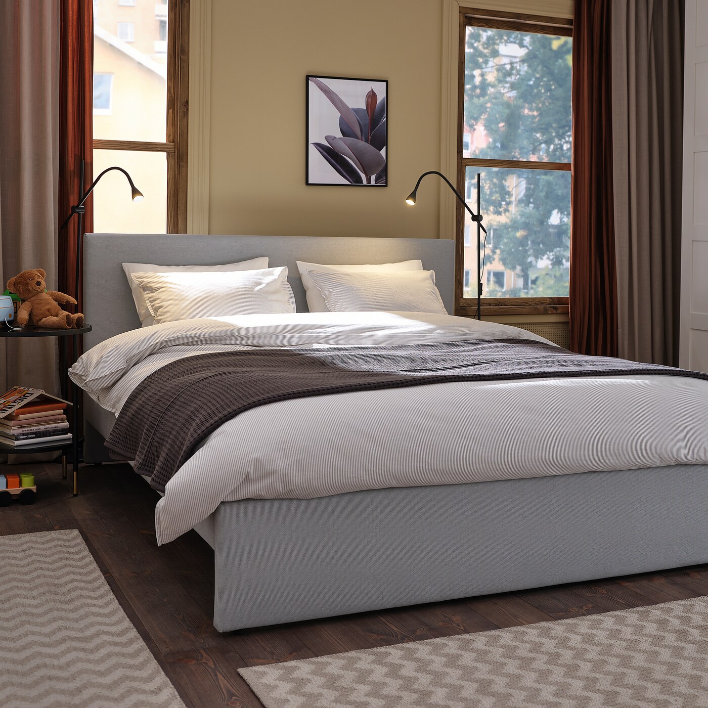 Ikea tufted store bed