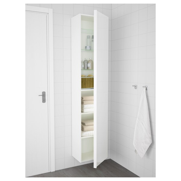Godmorgon High Cabinet High Gloss White Ikea