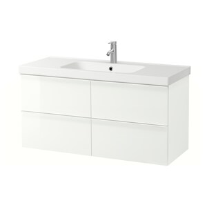 Godmorgon Odensvik Wash Stand With 4 Drawers White Dalskar